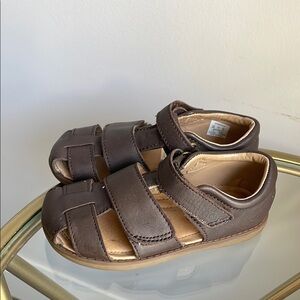 Brown Leather Kids Sandals stride rite sz 8